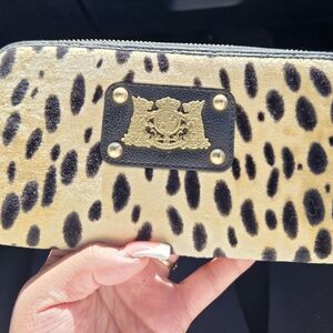 Juicy Couture Black and Tan Wallet